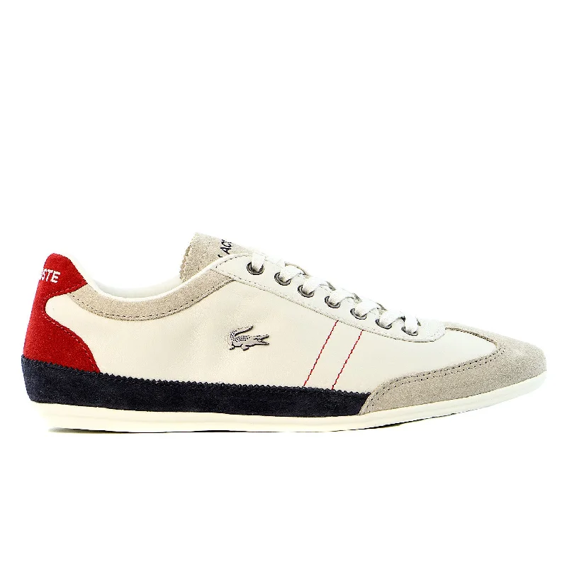 Men's Waterproof Boots Lacoste Misano 15 LCR  - Off White/Blue/Red - Mens