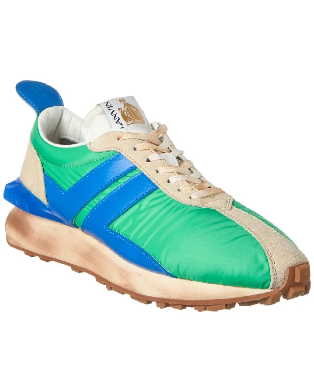 Men's Odor-Resistant Boots LANVIN Running Leather Sneaker