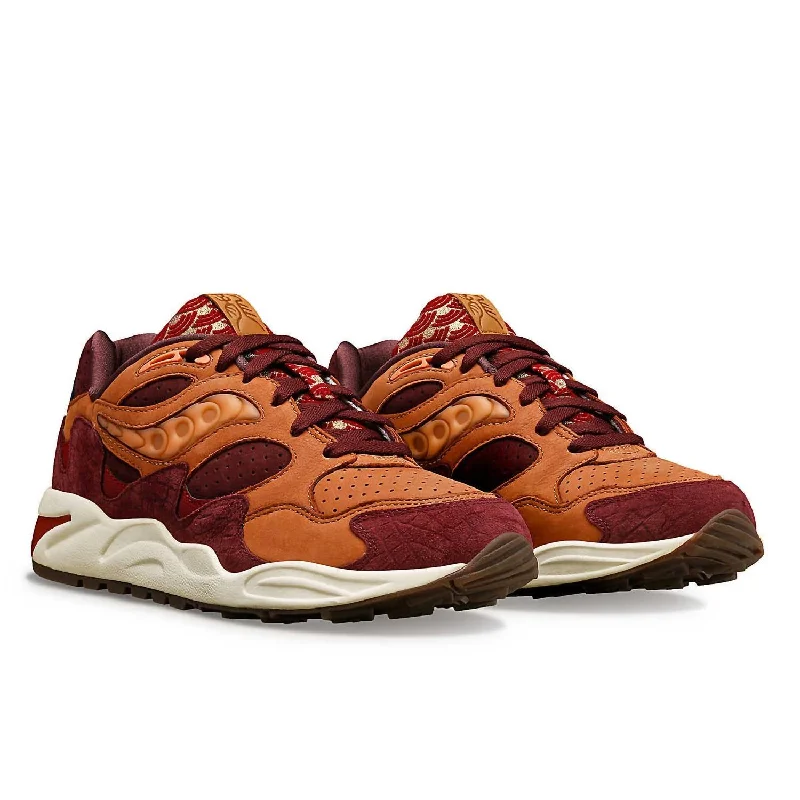 Men's Eco-Friendly Shoes Men Grid Shadow 2 Dragon Sneaker In Rust