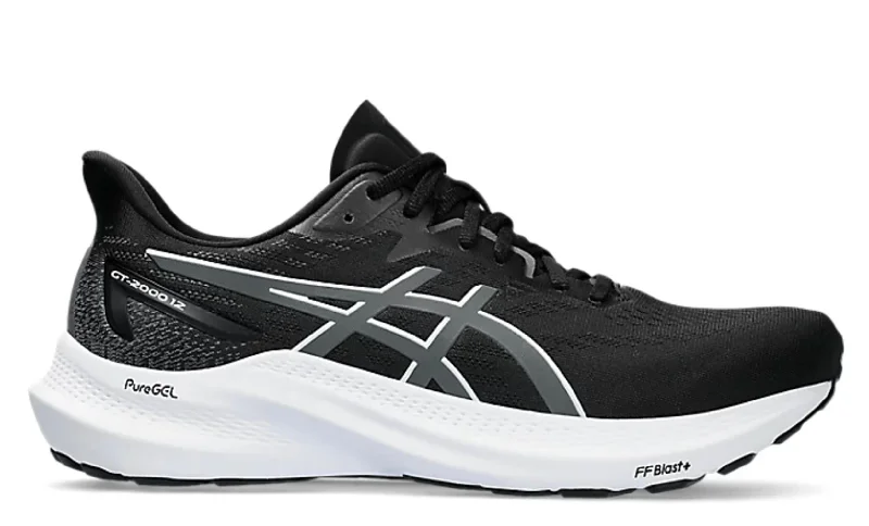 Limited Stock On Premium Leather Shoes Men’S Gt-2000 12 Running Shoes-Wide/ 2E In Black/carrier Grey Limited Stock On Premium Leather Shoes Men’S Gt-2000 12 Running Shoes-Wide/ 2E In Black/carrier Grey