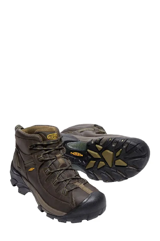 Men's Fashionable Shoes Men’S Targhee Ii Mid Hiker Shoes In Slate Black/flint Stone