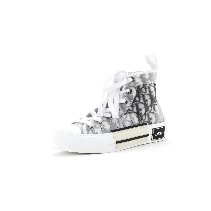 Men's Ultra-Light Shoes Men's B23 High-Top Sneakers Oblique Coated Canvas and PVC