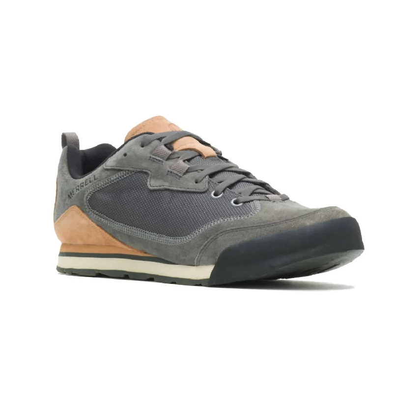 Special Promotion On Comfortable Walking Shoes Men's Burnt Rock Travel Suede Sneaker Shoe In Granite Special Promotion On Comfortable Walking Shoes Men's Burnt Rock Travel Suede Sneaker Shoe In Granite