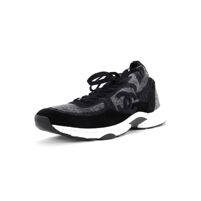 Men's Shock-Absorbing Shoes Men's CC Low-Top Sneakers Suede with Leather and Fabric
