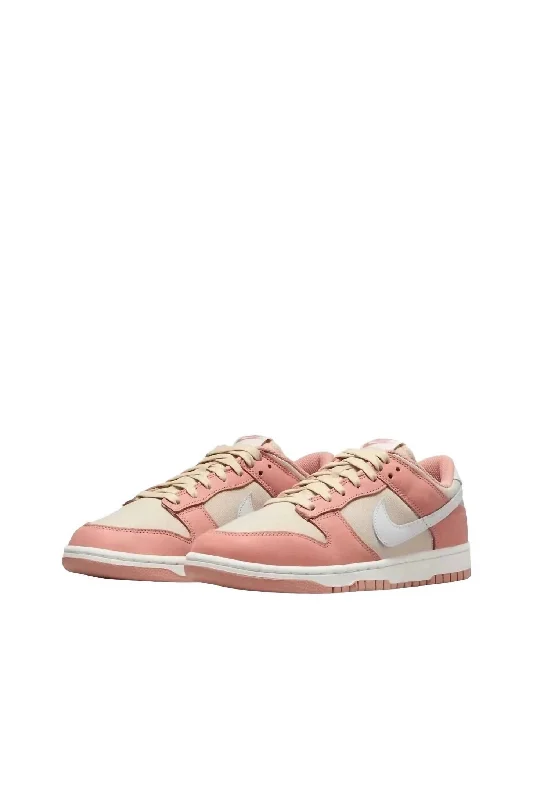 Limited Stock On Premium Leather Shoes Men's Dunk Low Retro Premium Sneaker In Red Stardust/summit White/sanddrift Limited Stock On Premium Leather Shoes Men's Dunk Low Retro Premium Sneaker In Red Stardust/summit White/sanddrift