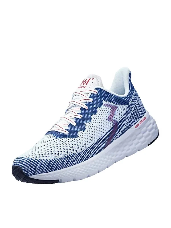 Exclusive Online Sale On Durable Shoes Men's Fierce Running Shoes - Medium Width In White/nautical Blue Exclusive Online Sale On Durable Shoes Men's Fierce Running Shoes - Medium Width In White/nautical Blue