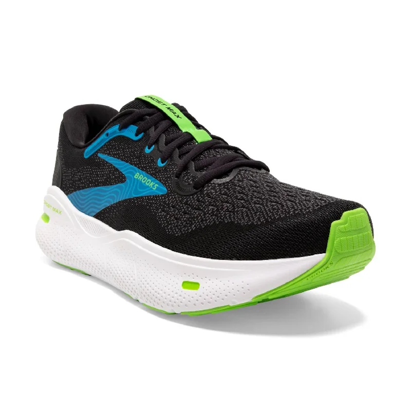 Men's Energy-Return Boots Men's Ghost Max Running Shoes In Black