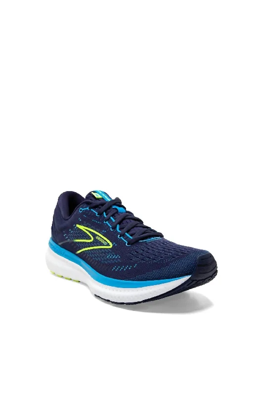 Men's Reinforced Sole Boots Men'S Glycerin 19 Running Shoe in Navy/Blue/Nightlife