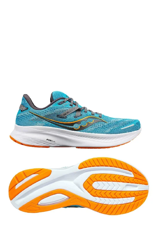 Men's Slip-Resistant Shoes Men's Guide 16 Running Shoes - D/medium Width In Agave/marigold Men's Slip-Resistant Shoes Men's Guide 16 Running Shoes - D/medium Width In Agave/marigold