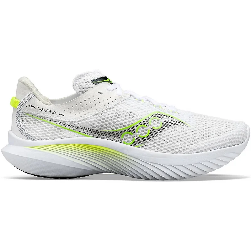 Lightweight Breathable Shoes For Men Men's Kinvara 14 In White/slime
