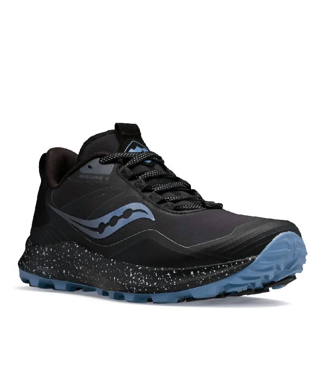 Men's Temperature-Regulating Shoes Men's Peregrine Ice+3 In Black/shadow