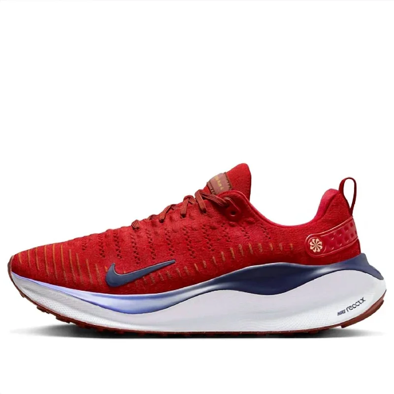 Men's Shock-Absorbing Boots Men's Reactx Infinity Run4 In University Red/midnight Navy
