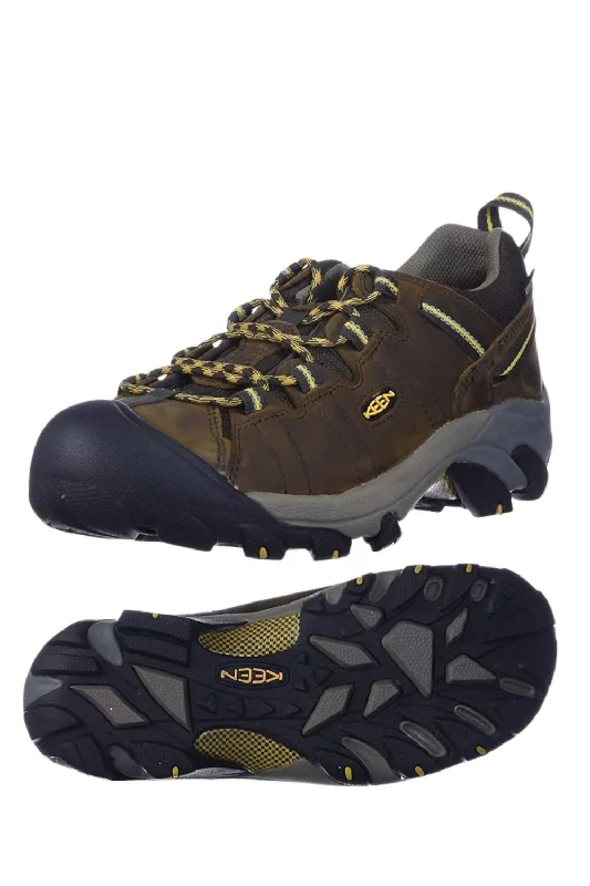 Men's All-Season Boots Men's Targhee Ii Low Hiking Shoes In Cascade Brown/golden Yellow Men's All-Season Boots Men's Targhee Ii Low Hiking Shoes In Cascade Brown/golden Yellow