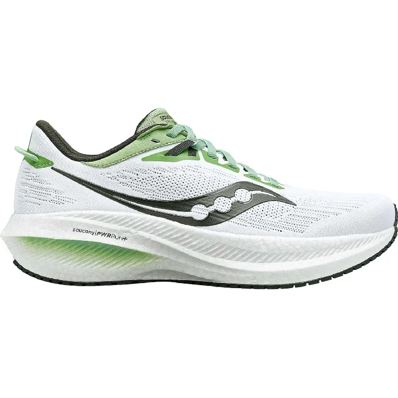 Men's Fashionable Shoes Men's Triumph 21 Running Shoes - D/medium Width In White/umbra