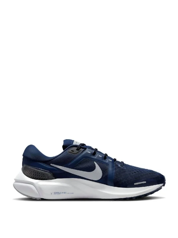 Men's Ultra-Light Shoes Men's Vomero 16 Running Shoes - D/medium Width In Midnight Navy/wolf Grey Men's Ultra-Light Shoes Men's Vomero 16 Running Shoes - D/medium Width In Midnight Navy/wolf Grey