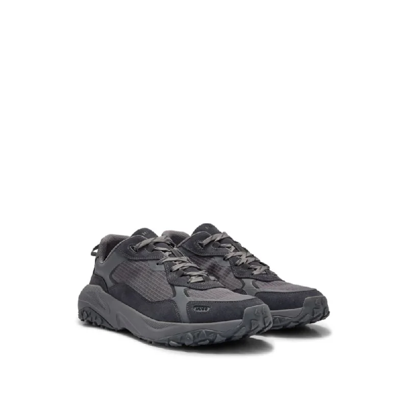 Men's Anti-Slip Shoes Mixed-material trainers with ripstop mesh