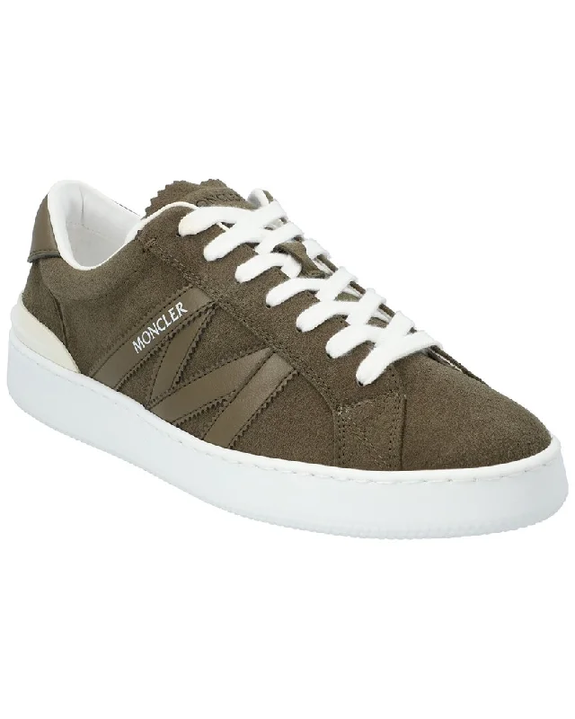 Men's Minimalist Shoes Moncler Monaco Leather Sneaker