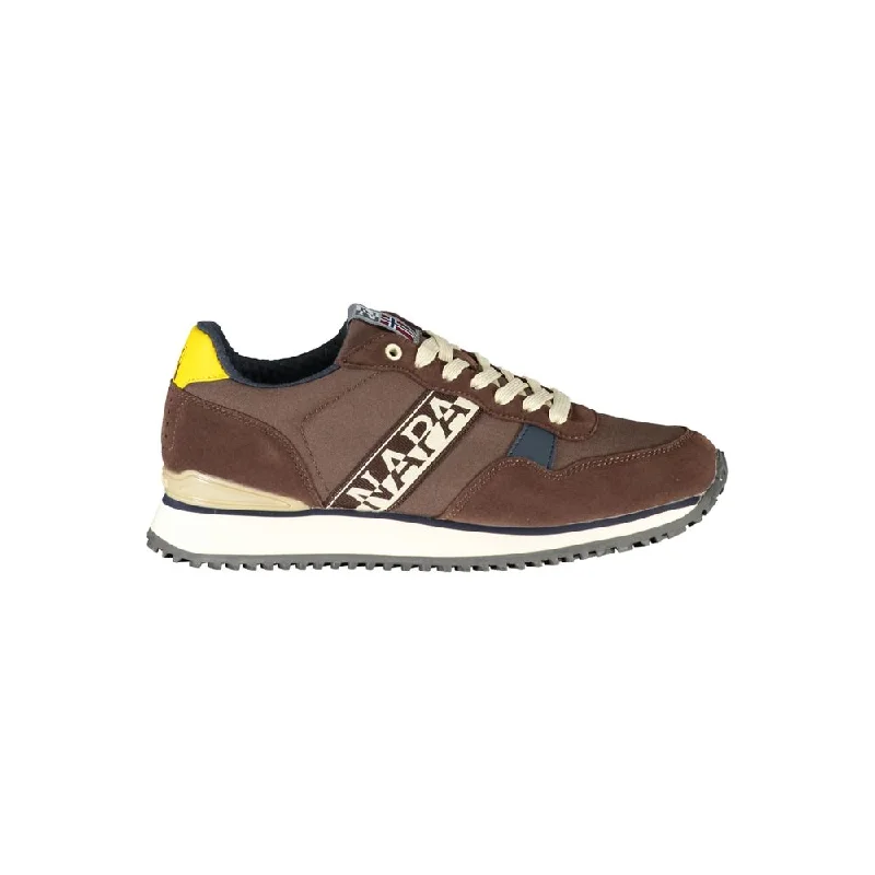 Comfortable Shoes For Men Napapijri Chic Lace-up Sneakers with Contrast Men's Detail Comfortable Shoes For Men Napapijri Chic Lace-up Sneakers with Contrast Men's Detail