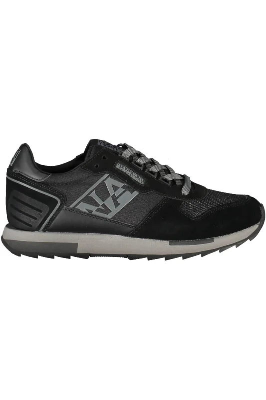Men's Breathable Shoes Napapijri Sleek  Lace-Up Sneakers with Contrasting Men's Details