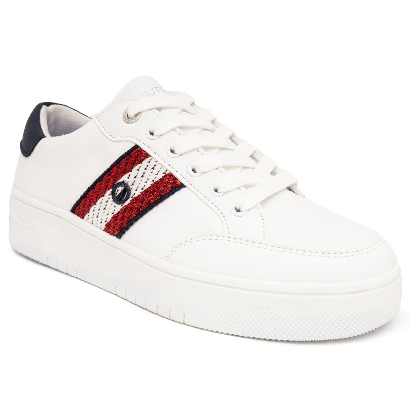 Men's All-Day Wear Boots Nautica Womens J-Class Lace-Up Sneaker