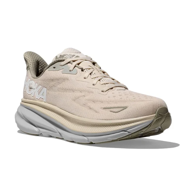 Men's Odor-Resistant Boots HOKA Men's Clifton 9 Medium Oatmilk/Barley/Neutral