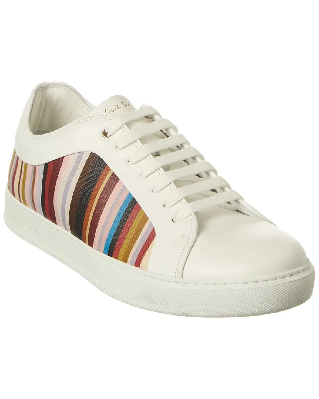 Men's Lightweight Shoes Paul Smith Basso Signature Stripe Leather Sneaker