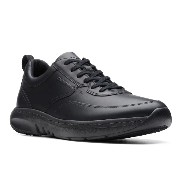 Men's Elegant Shoes Clarks Men's Pro Lace Black Leather