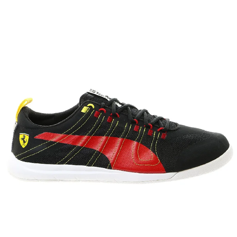 Men's Supportive Boots Puma Tech Everfit Ferrari Fashion Sneaker Shoe - Black/Rosso Corsa - Mens Men's Supportive Boots Puma Tech Everfit Ferrari Fashion Sneaker Shoe - Black/Rosso Corsa - Mens