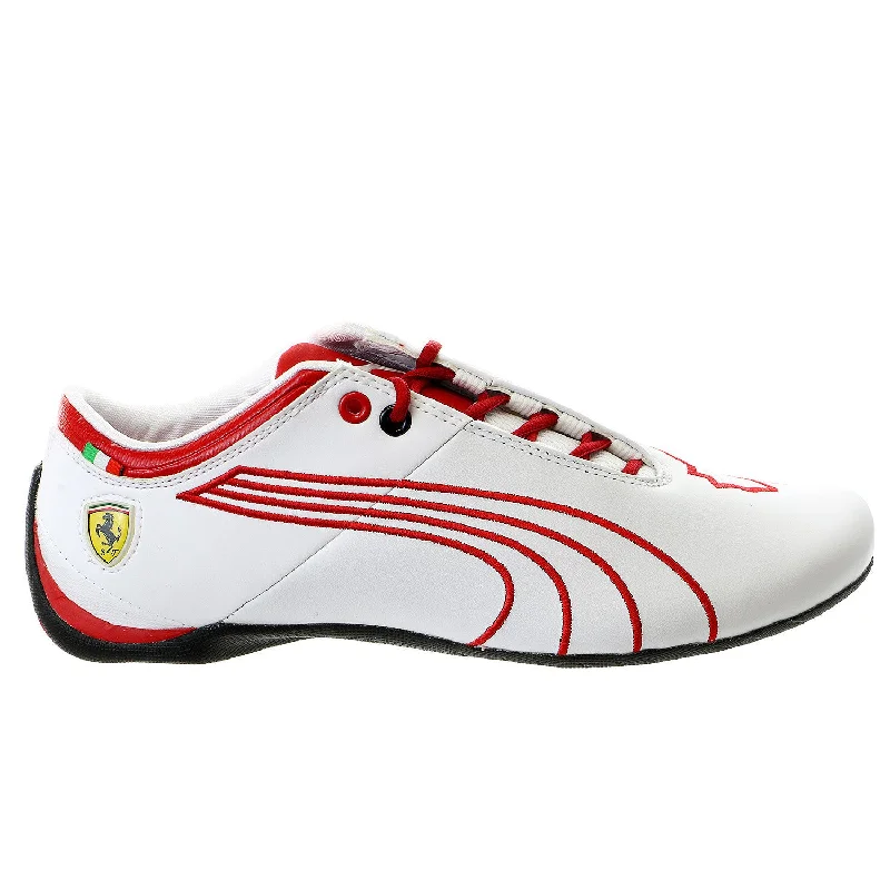 Men's All-Day Wear Boots Puma Future Cat M1 Ferrari Tifosi Fashion Sneaker Shoe - White/Rosso Corsa - Mens Men's All-Day Wear Boots Puma Future Cat M1 Ferrari Tifosi Fashion Sneaker Shoe - White/Rosso Corsa - Mens