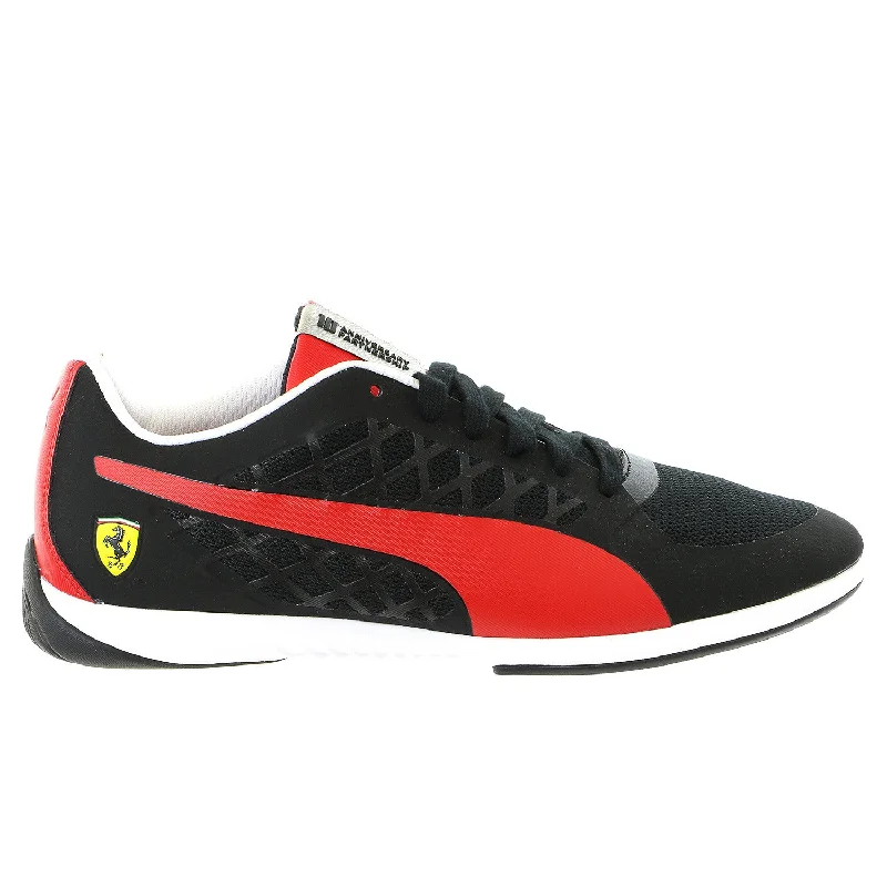 Men's Reinforced Sole Boots Puma Valorosso 2 Scuderia Ferrari Fashion Sneaker Shoe - Black/Rosso Corcsa - Mens Men's Reinforced Sole Boots Puma Valorosso 2 Scuderia Ferrari Fashion Sneaker Shoe - Black/Rosso Corcsa - Mens
