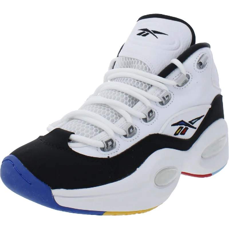 Buy More, Save More On Stylish Shoes Question Mid Mens Leather Logo Basketball Shoes Buy More, Save More On Stylish Shoes Question Mid Mens Leather Logo Basketball Shoes
