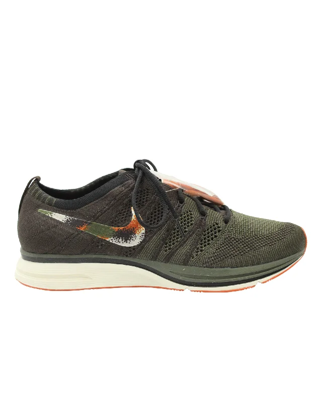 Men's Moisture-Wicking Boots The Nike Flyknit Trainers in Olive Mesh