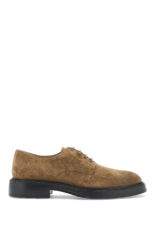 Men's Shock-Absorbing Boots Tod's Suede Leather Lace-Up Shoes