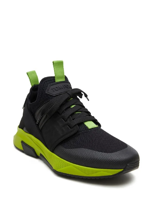 Limited-Time Shoe Discounts On Top Brands Tom Ford Mens Logo Patch Lace Up Sneakers in Black Limited-Time Shoe Discounts On Top Brands Tom Ford Mens Logo Patch Lace Up Sneakers in Black
