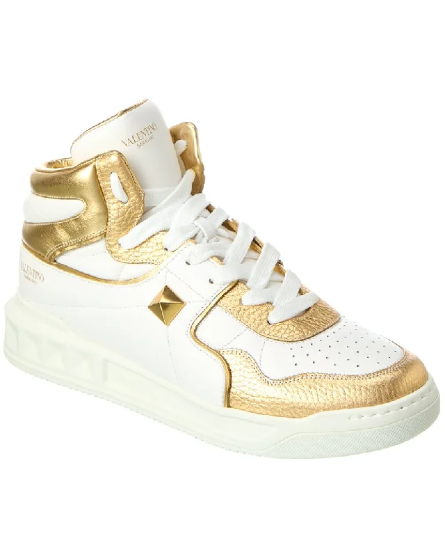Special Promotion On Comfortable Walking Shoes Valentino Leather Mid-Top Sneaker
