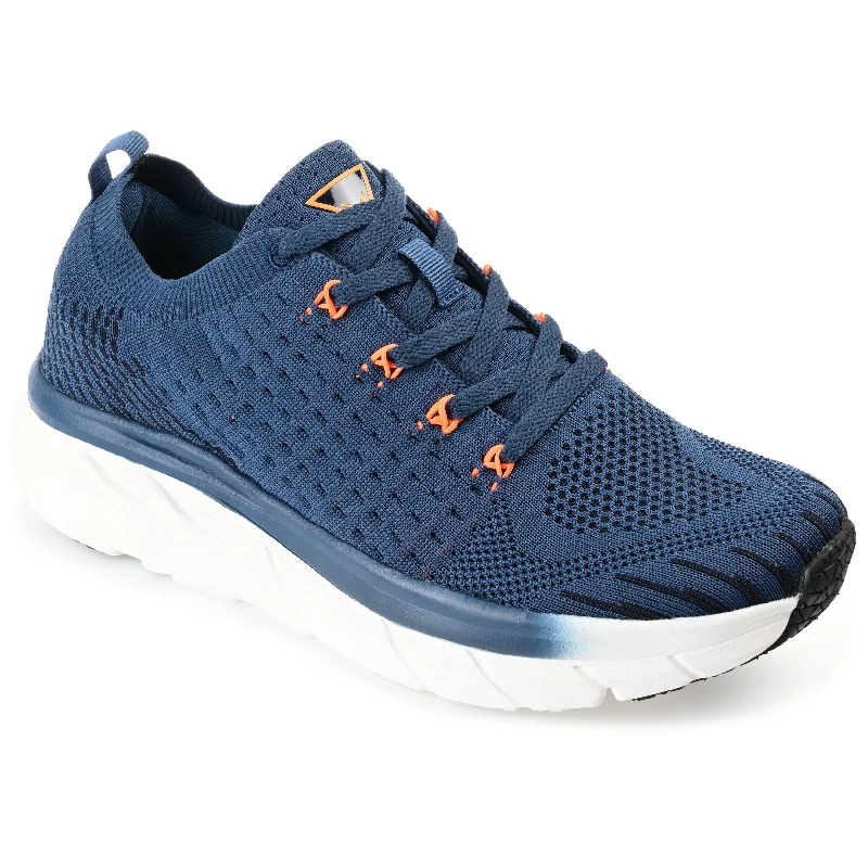 Men's Anti-Slip Shoes Vance Co. Curry Knit Walking Sneaker
