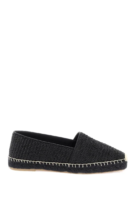 Men's Modern Shoes Weekend Max Mara Monogrammed Raffia